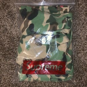 supreme overdyed camo hoodie